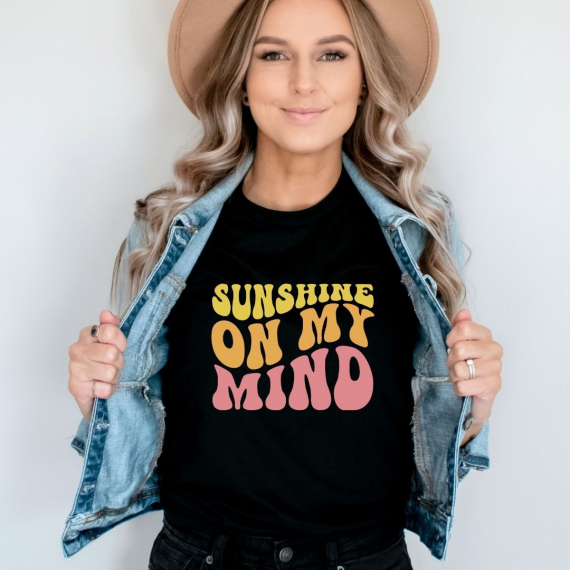 Sunshine on My Mind Retro Teacher T-shirt
