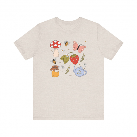 Cottage Core Teacher T-shirt