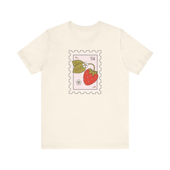 Strawberry Stamp Teacher T-shirt