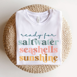 Saltwater Seashells Sunshine Teacher T-shirt