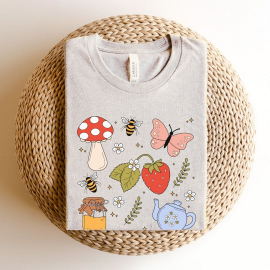 Cottage Core Teacher T-shirt