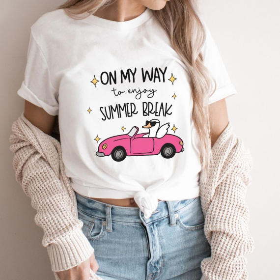 On My Way to Enjoy Summer Break Teacher T-shirt