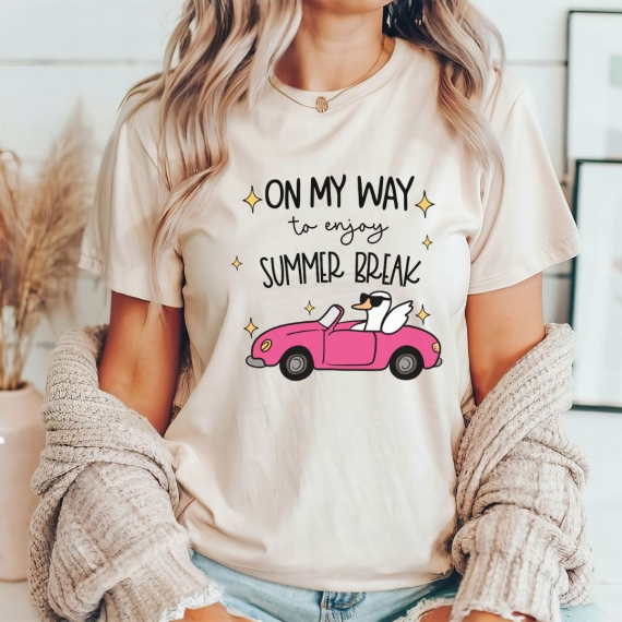 On My Way to Enjoy Summer Break Teacher T-shirt