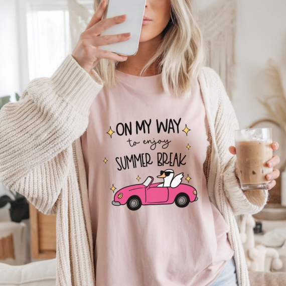 On My Way to Enjoy Summer Break Teacher T-shirt