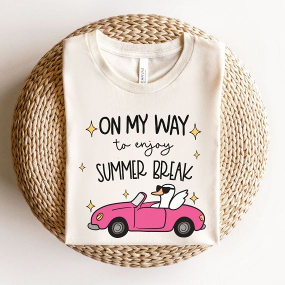 On My Way to Enjoy Summer Break Teacher T-shirt