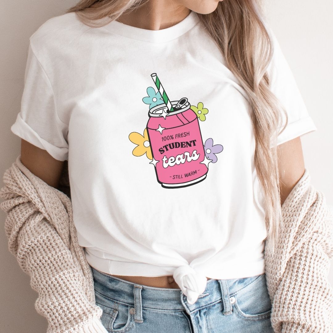 Fresh Student Tears Soda Funny Teacher T-shirt
