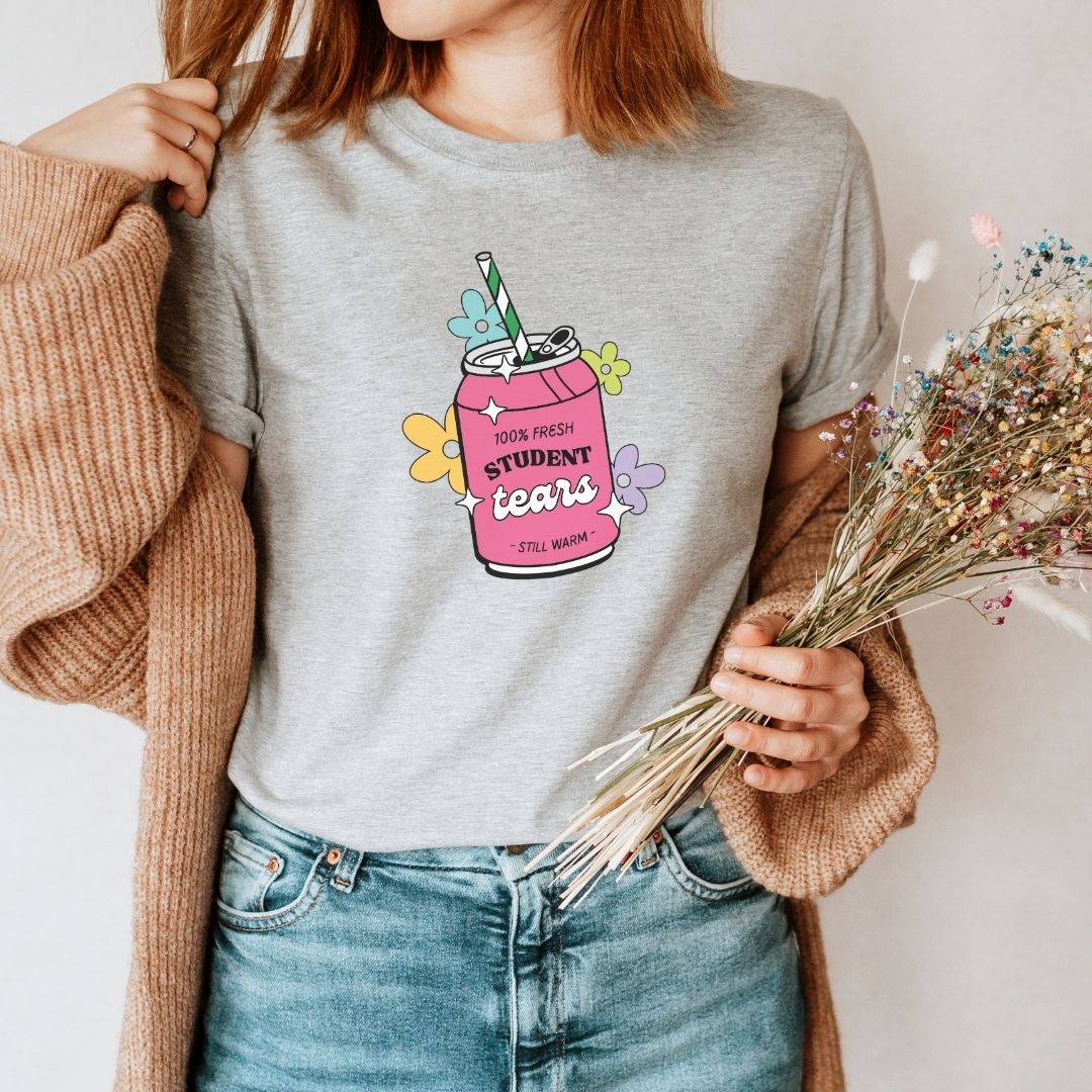 Fresh Student Tears Soda Funny Teacher T-shirt