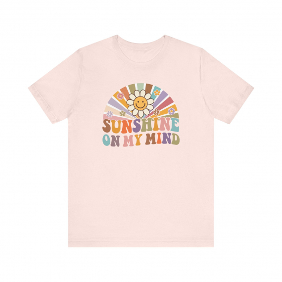 Sunshine on My Mind Retro Teacher T-shirt