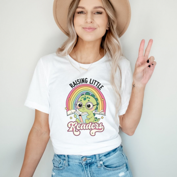 Raising Little Readers Teacher T-shirt