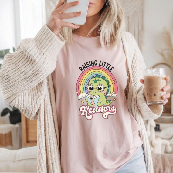 Raising Little Readers Teacher T-shirt