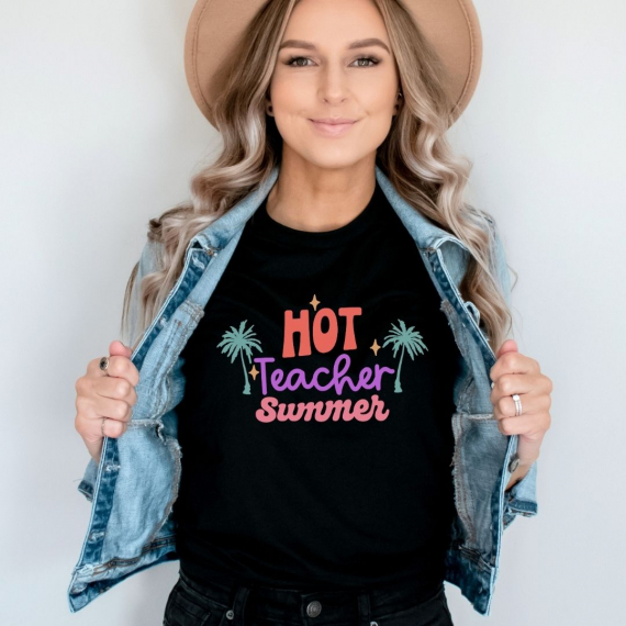 Hot Teacher Summer Teacher T-shirt