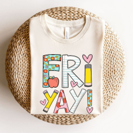 Fri-Yay Colorful Teacher T-shirt