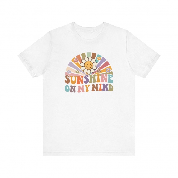 Sunshine on My Mind Retro Teacher T-shirt