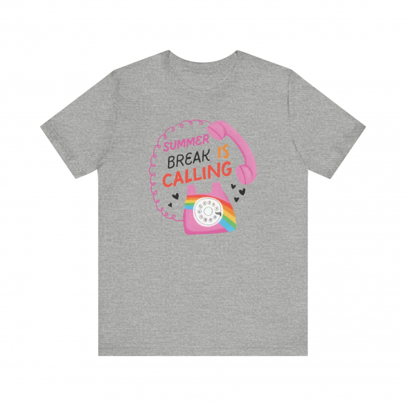 Summer Break is Calling Hand-drawn Teacher T-shirt
