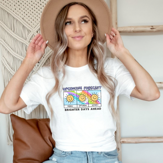 Upcoming Forecast: Brighter Days Ahead Weekend Teacher T-shirt
