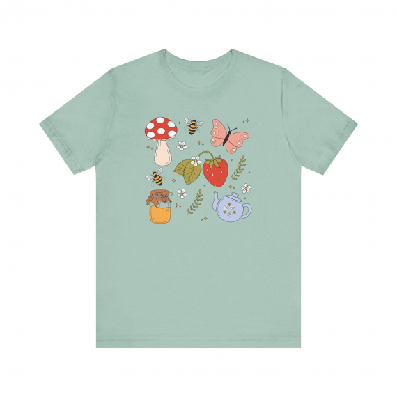 Cottage Core Teacher T-shirt