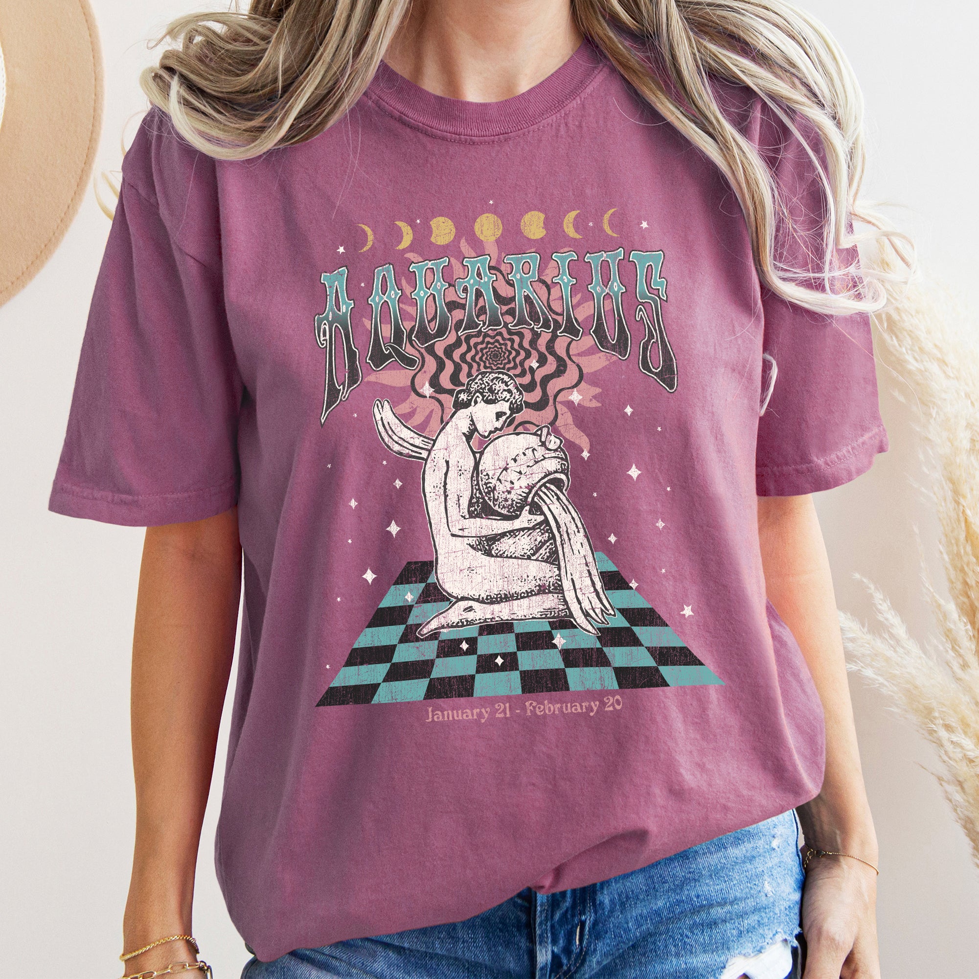Aquarius Zodiac Comfort Colors Tees Horoscope Astrology