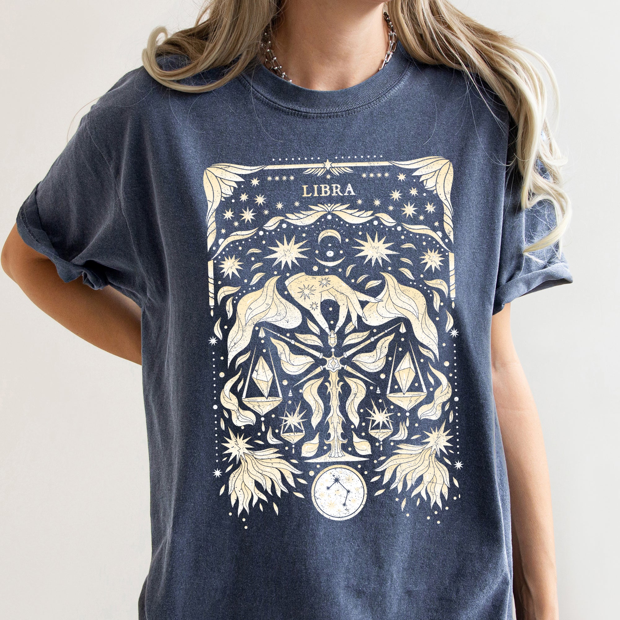 Libra Celestial Zodiac Comfort Colors Tees Horoscope Astrology