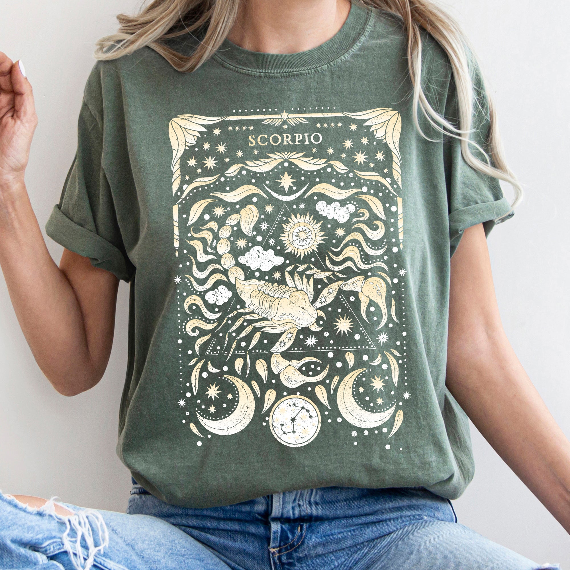 Scorpio Celestial Zodiac Comfort Colors Tees Horoscope Astrology