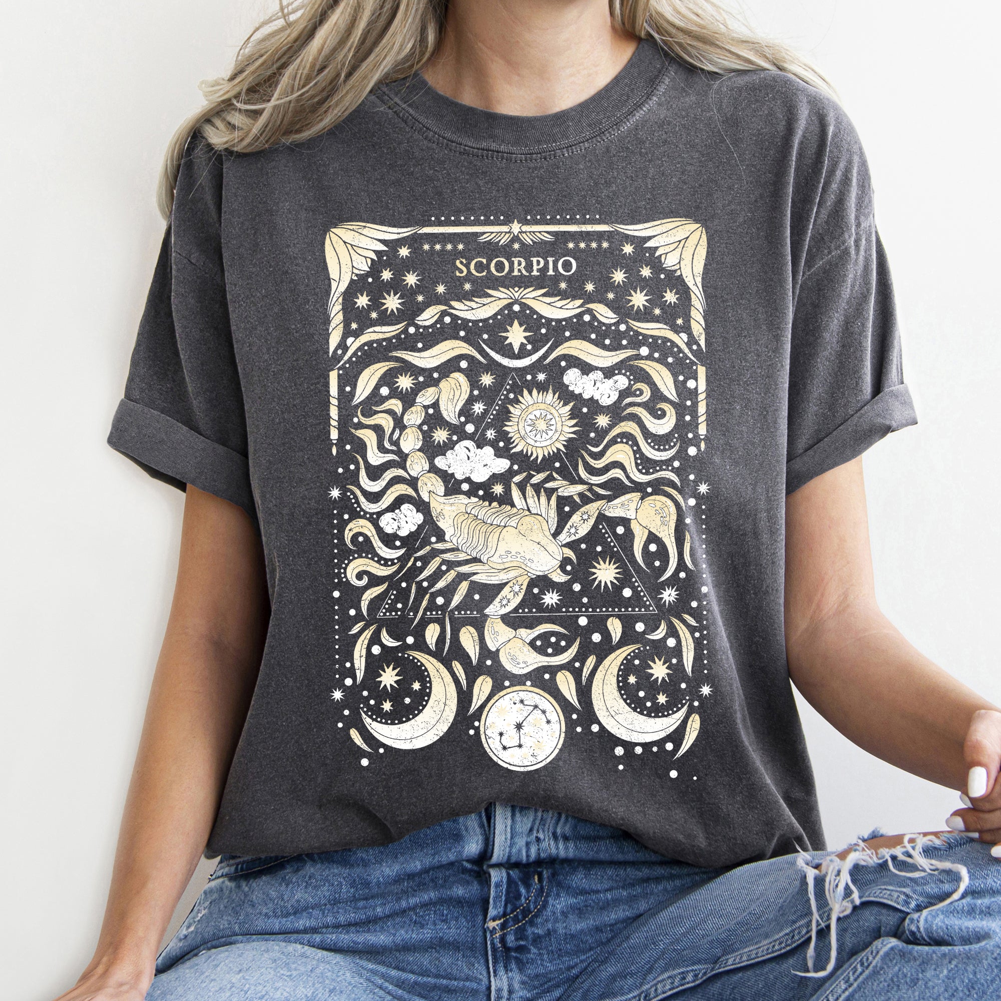 Scorpio Celestial Zodiac Comfort Colors Tees Horoscope Astrology